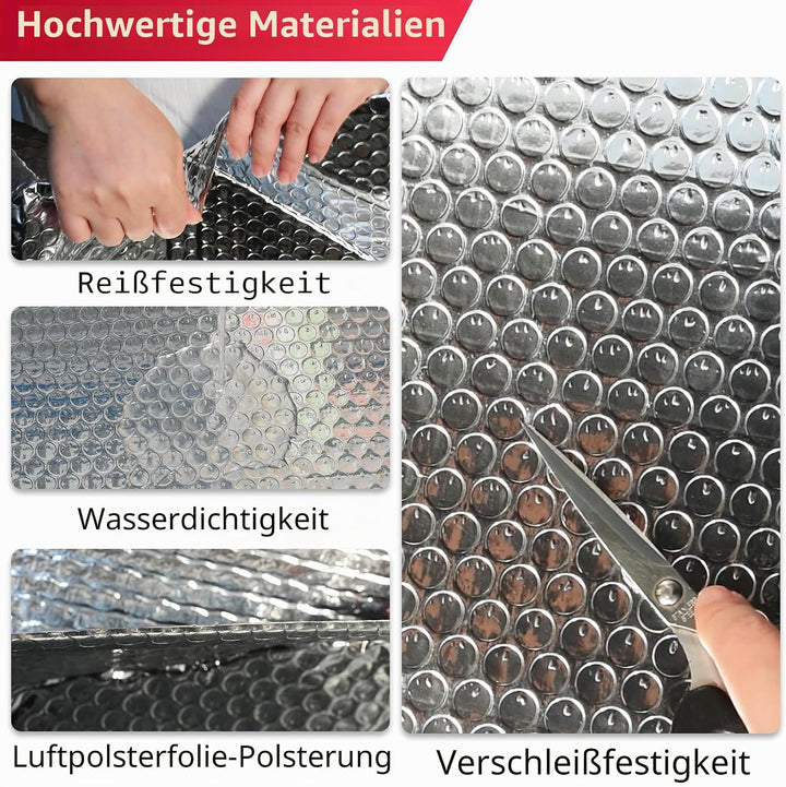 3mm reflektierendes einlagiges Blasen-Isolierung, 121,9cm × 3m doppelseitiges Aluminiumfolien-Isolie
