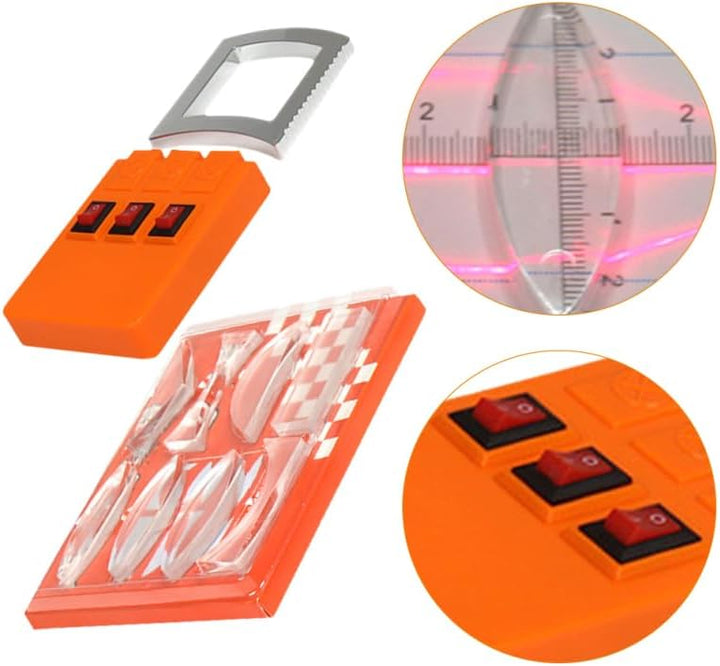 Amosfun Optisches Experiment-Set, Physik, mit Prisma und konvexen Gläsern, für Labor für geometrisch