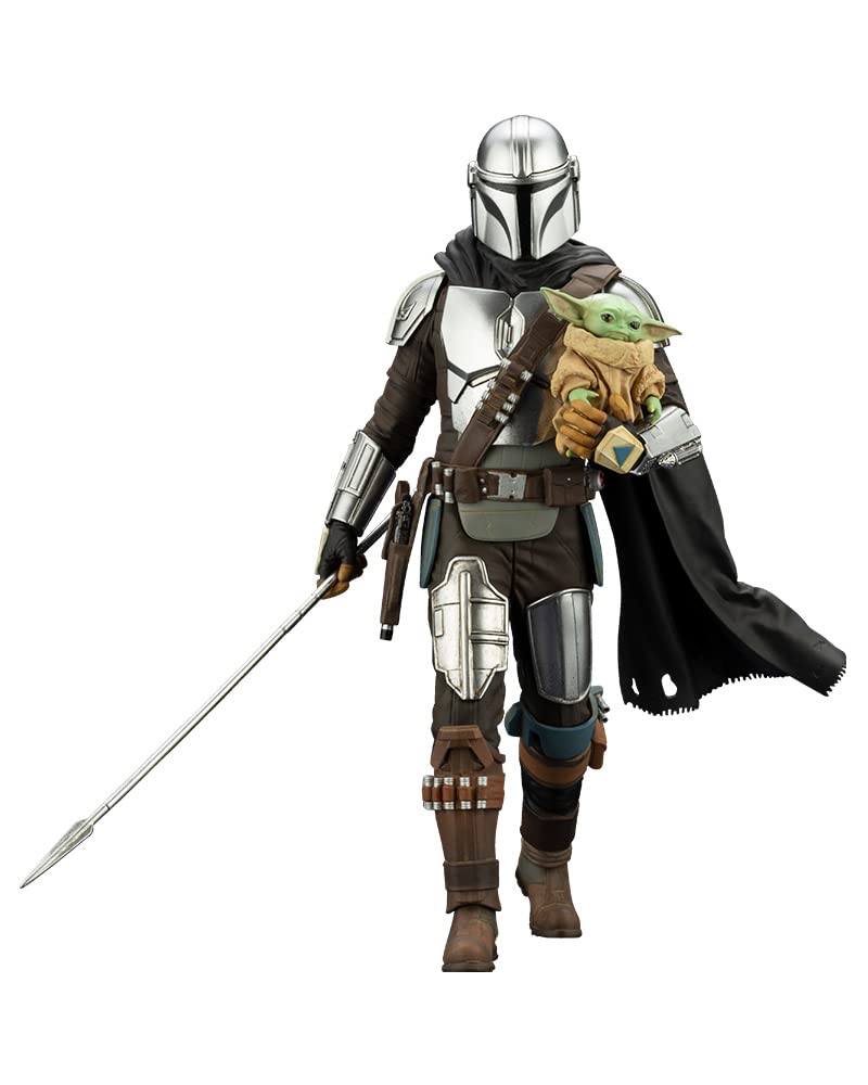 Kotobukiya - Star Wars: The Mandalorian - ARTFX+ Mandalorian & Grogu with Beskar Staff