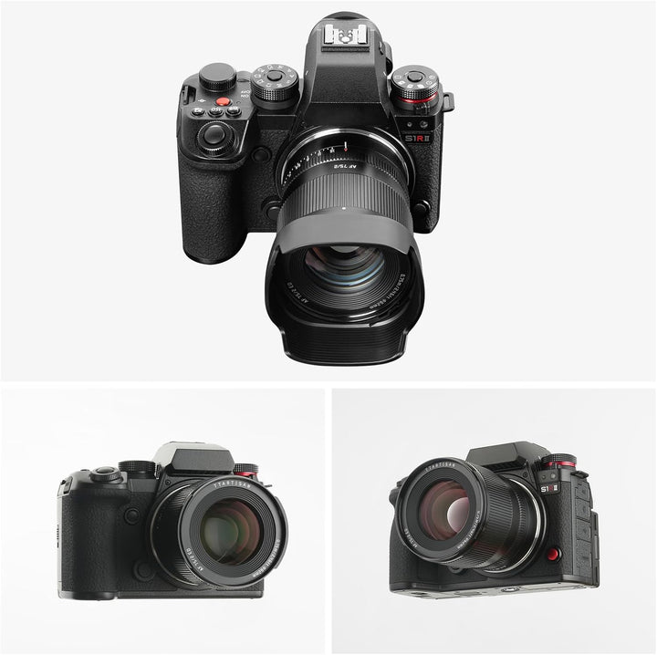 TTARTISAN AF 75mm F2 Vollformat Objektiv L Mount, STM Autofokus Grosse Blende mit Geklicktem Blenden
