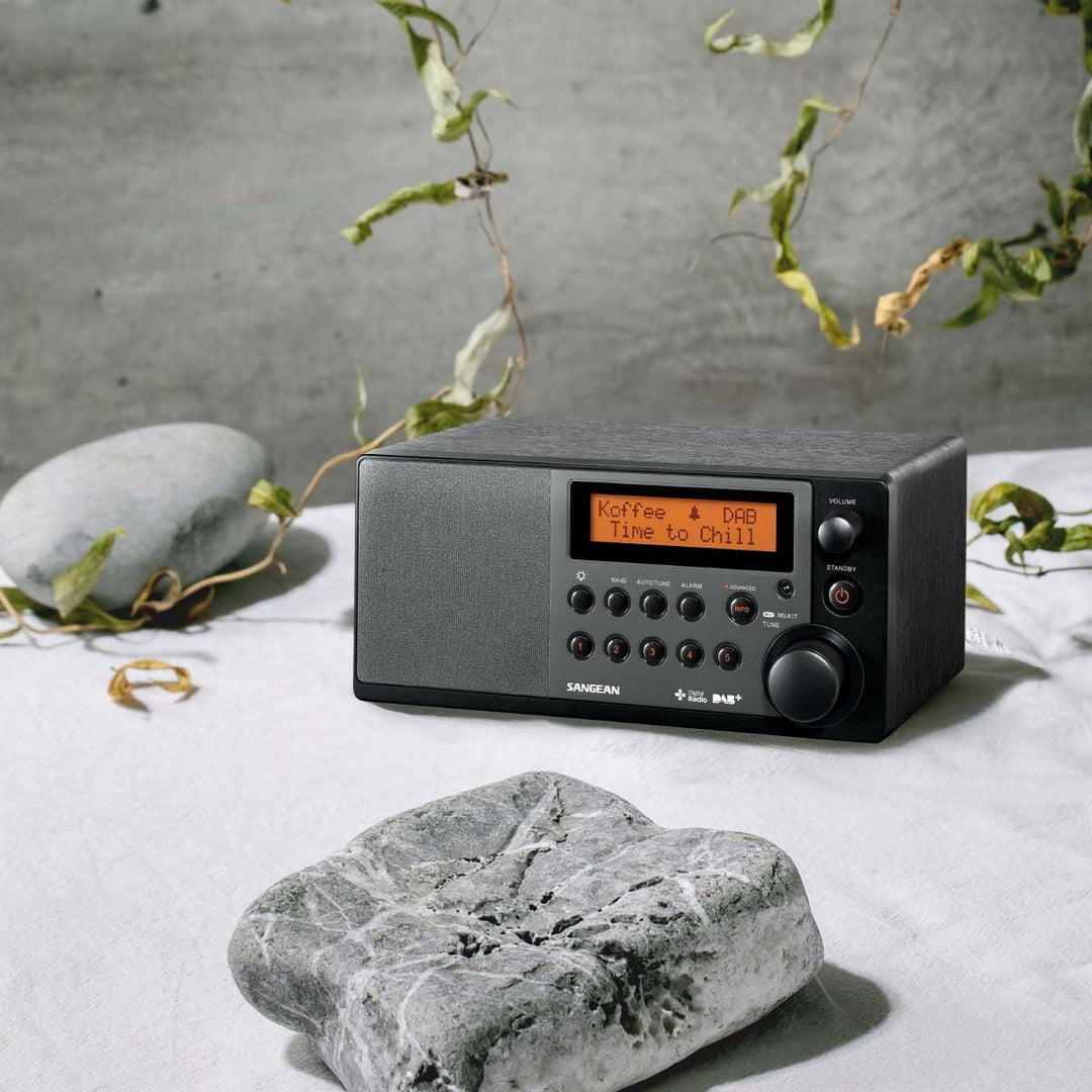 Sangean DDR-31 Tischradio - Digital radio mit DAB+ und FM - Aux-in - schwarz schwarz ohne Bluetooth,