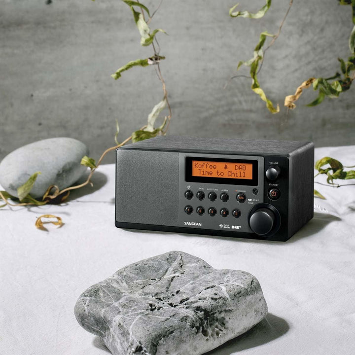 Sangean DDR-31 Tischradio - Digital radio mit DAB+ und FM - Aux-in - schwarz schwarz ohne Bluetooth,