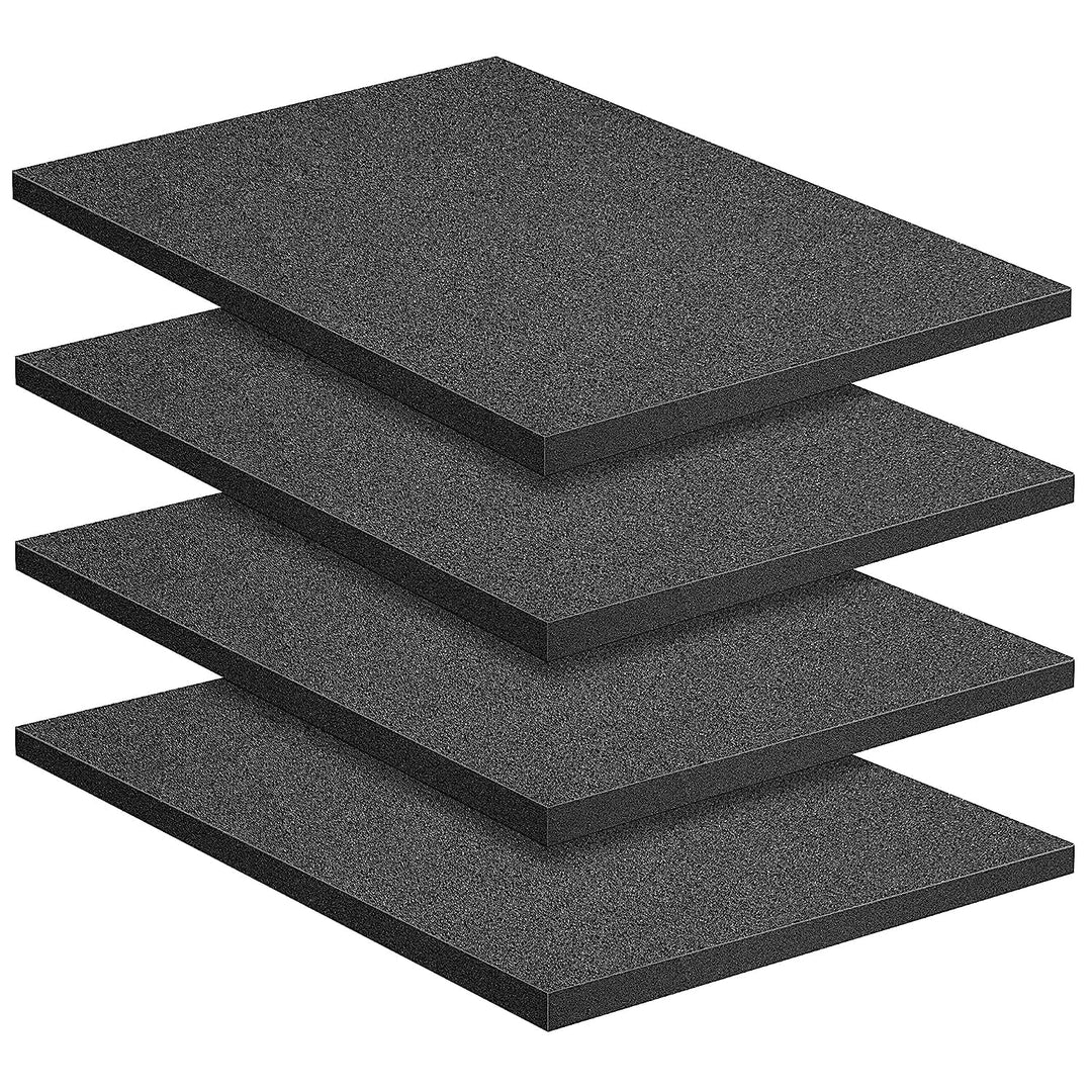 4 Stück Schaumstoff-Zuschnitt 400 x 300 mm,Schaumstoffinlay für Schutzkoffer,Schaumstoffeinlage, Tab