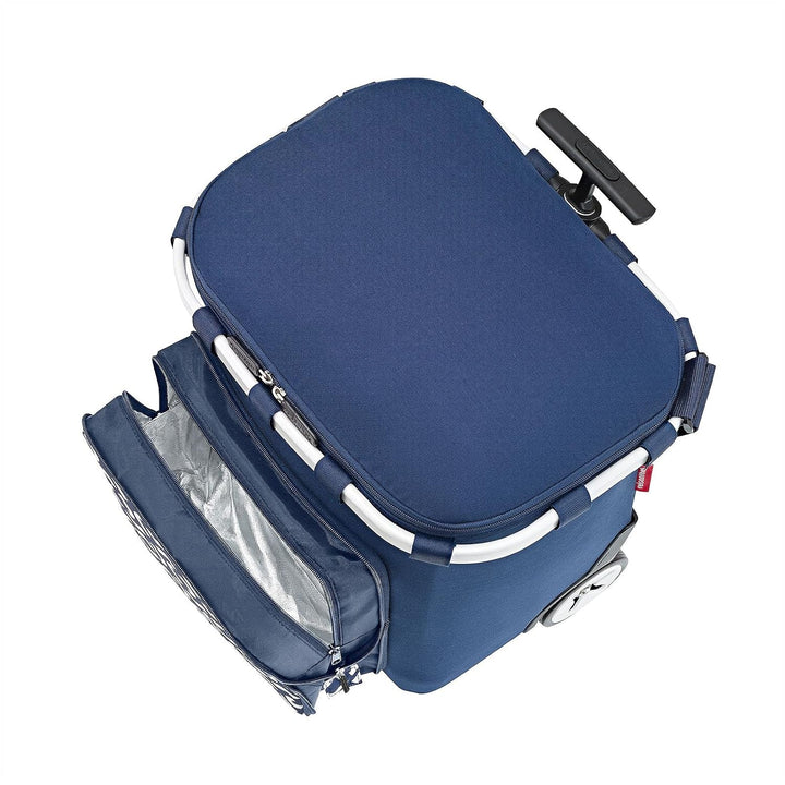 Reisenthel Carrycruiser Plus Einkaufstrolley Signature Navy blau Polyestergewebe, Aluminiumrahmen, w