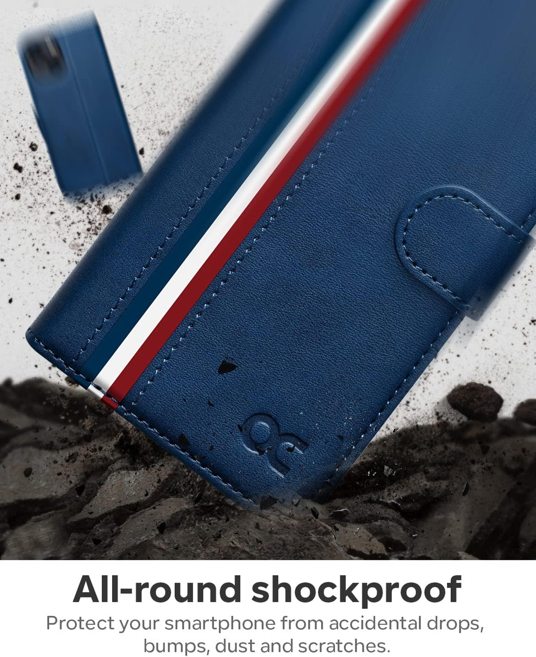 OCASE iPhone 14 Hülle Handyhülle [Premium PU Leder] [Kartenfach] [Magnetverschluss] RFID Schutzhülle