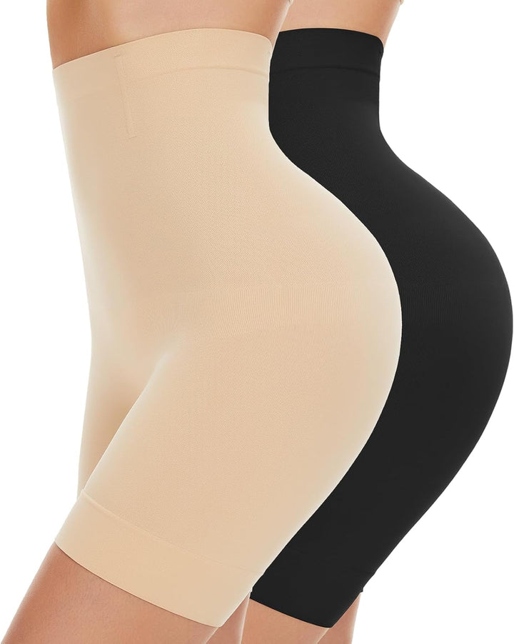 SIMIYA Bauchweg Unterhose Damen Hohe Taille Shapewear Nahtlose Miederhose mit Bein Figurenformend Mi