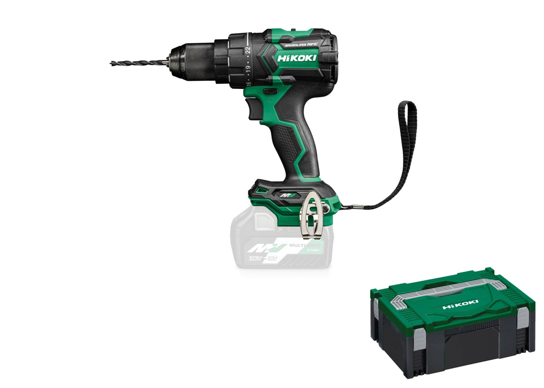 HiKOKI Akku-Bohrschrauber DS36DC, 36V Bohrmaschine, 155 Nm, Brushless, RFC