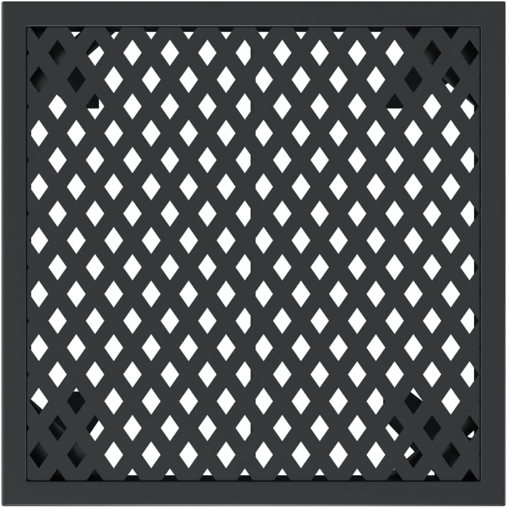 vidaXL Gartentisch Anthrazit 50x50x72 cm Stahl 50 x 50 x 72 cm, 50 x 50 x 72 cm
