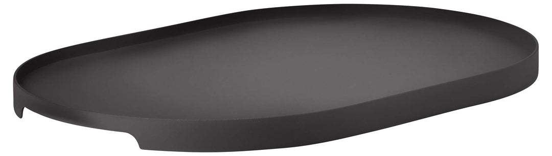 Zone Denmark Singles Serviertablett, Dekoratives Tablett aus Metall, 35 x 23 cm, Schwarz