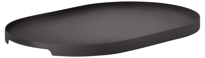 Zone Denmark Singles Serviertablett, Dekoratives Tablett aus Metall, 35 x 23 cm, Schwarz