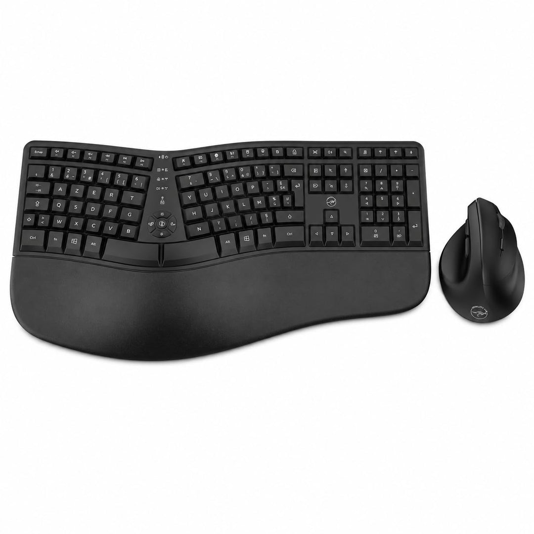 Mobility Lab Ergo C30W - Ergonomisches Kabellos-Set mit verstellbarer Neigung - AZERTY Layout - Repo
