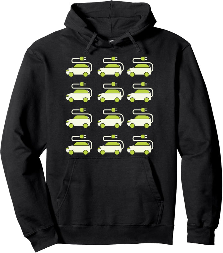 Strom KFZ E-Auto Elektroauto Fahren Auto Fahrzeug Geschenk Pullover Hoodie