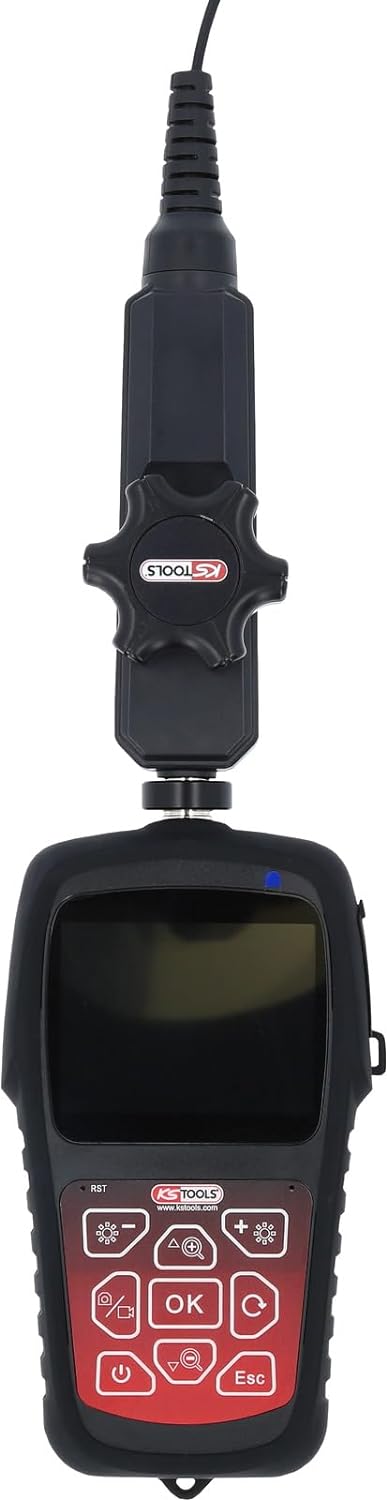 KS Tools 550.7550 HD-Videoskop-Satz mit Ø 3,9 mm 180° und 0° HD Frontkamera-Sonde, flexible PVC Hüll