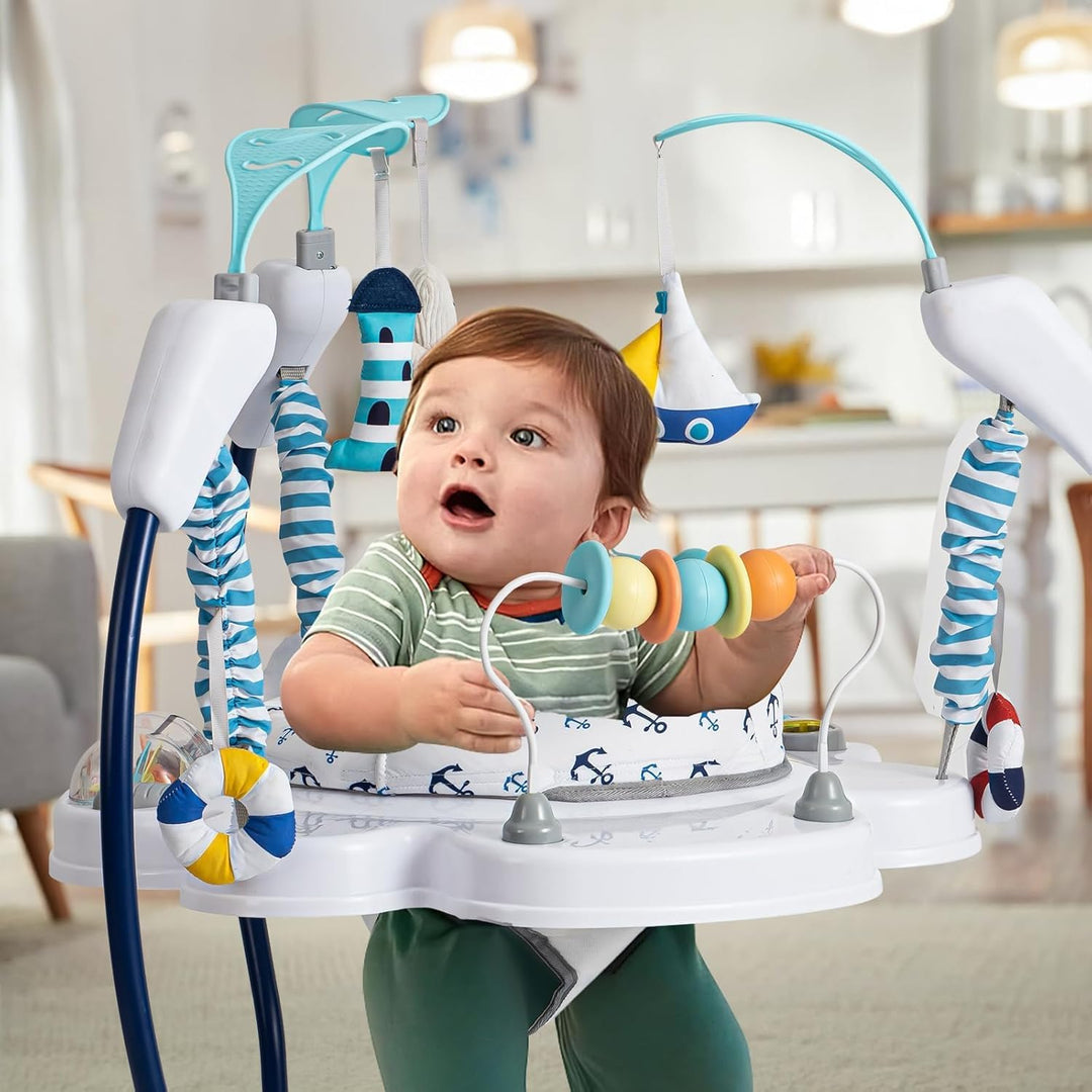 LADIDA Stationäres Aktivitätszentrum für Babys, Babywippe, springend, 360 °, mit Musikspielzeug und
