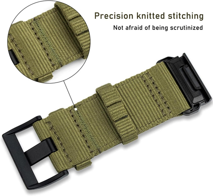 YOOSIDE Nylon Armband für Garmin Fenix 7 / Fenix 6 / Fenix 5 / epix Pro 47mm, Verbessert Quick Fit 2