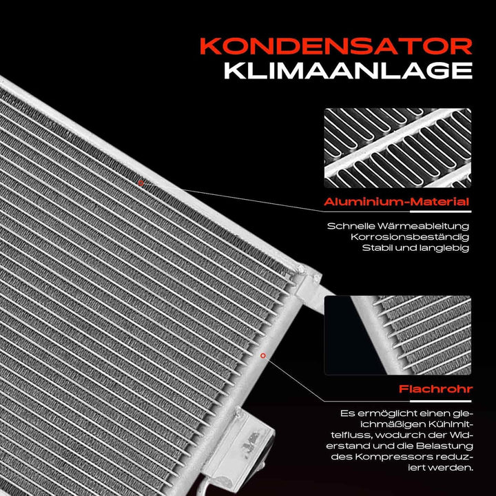 Frankberg Kondensator Klimaanlage Kompatibel mit Trax 1.6L 1.7L 2012-2022 Mokka/Mokka X J13 1.4L 1.6