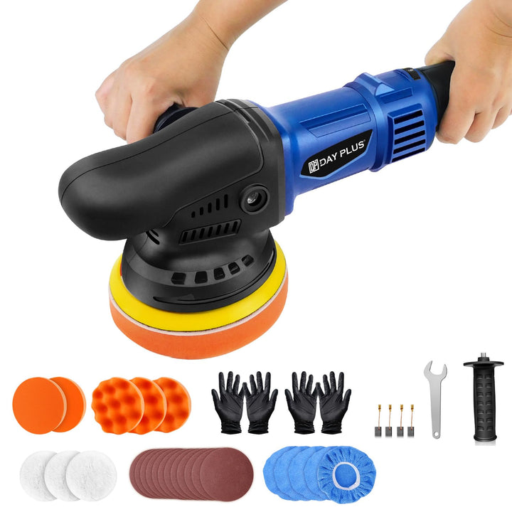 Dual Action Polierer Elektro-Poliermaschine Kit 2m Stromkabel, 120mm leichtes Puffer-Kit 6 variable