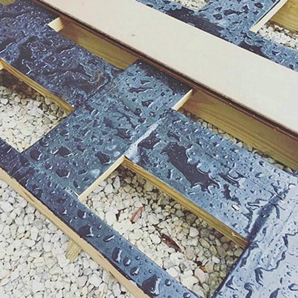 Screw Rebel Terrassen Holzschutzband für Unterkonstruktionen 80mm breit, 20m lang Breite: 80 mm, Bre