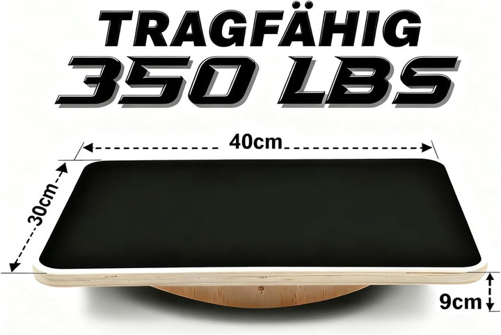 Balance Board aus Holz,Rutschfestes Balance Board,Balancebrett für die Rumpfkraft,ideales Balancebre