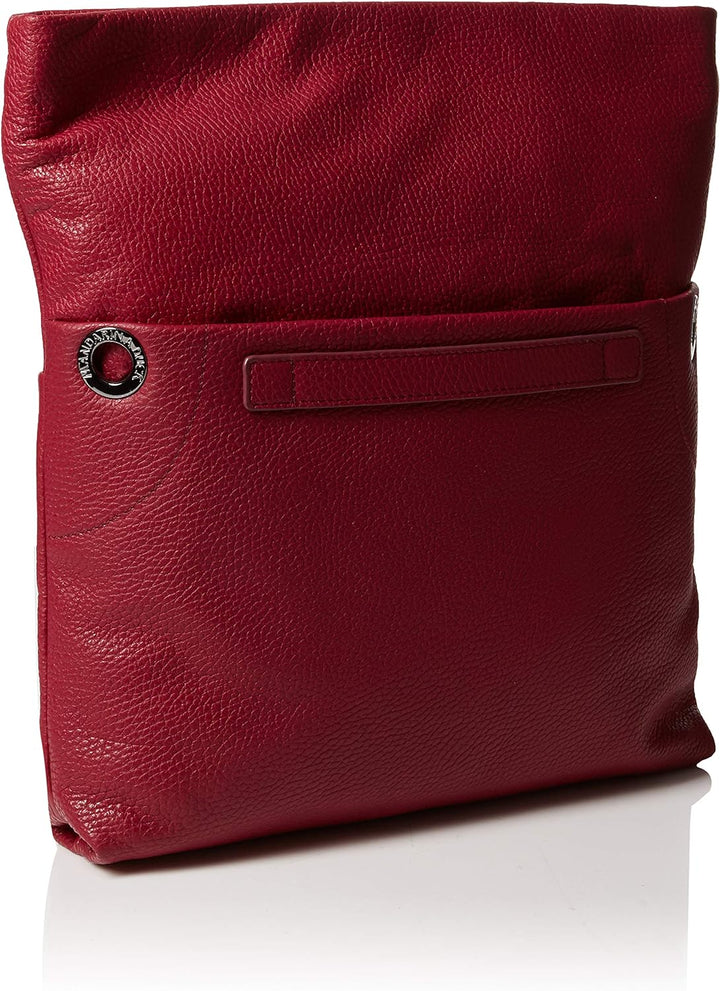 Mandarina Duck Mellow Leather Tracolla Schultertasche Rot (Red Plum), Rot (Red Plum)