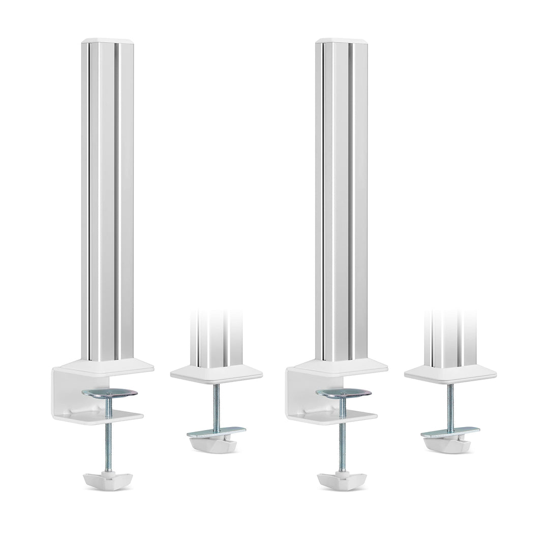 InLine Slatwall - Befestigungssäulen Aluminium, für Tischhalterung Panel, Stangen, 2er Set, Zubehör
