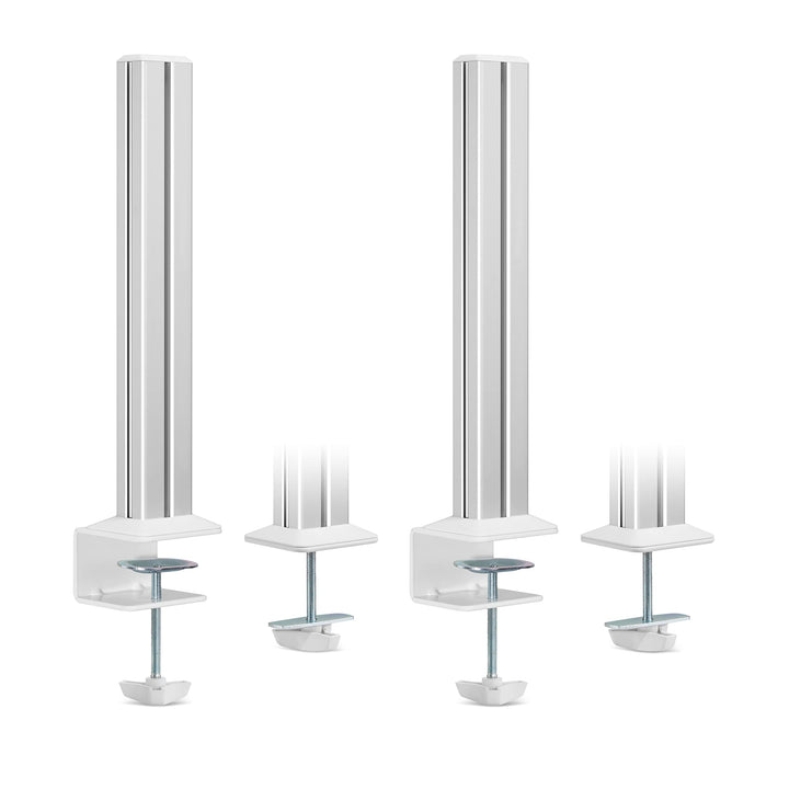InLine Slatwall - Befestigungssäulen Aluminium, für Tischhalterung Panel, Stangen, 2er Set, Zubehör
