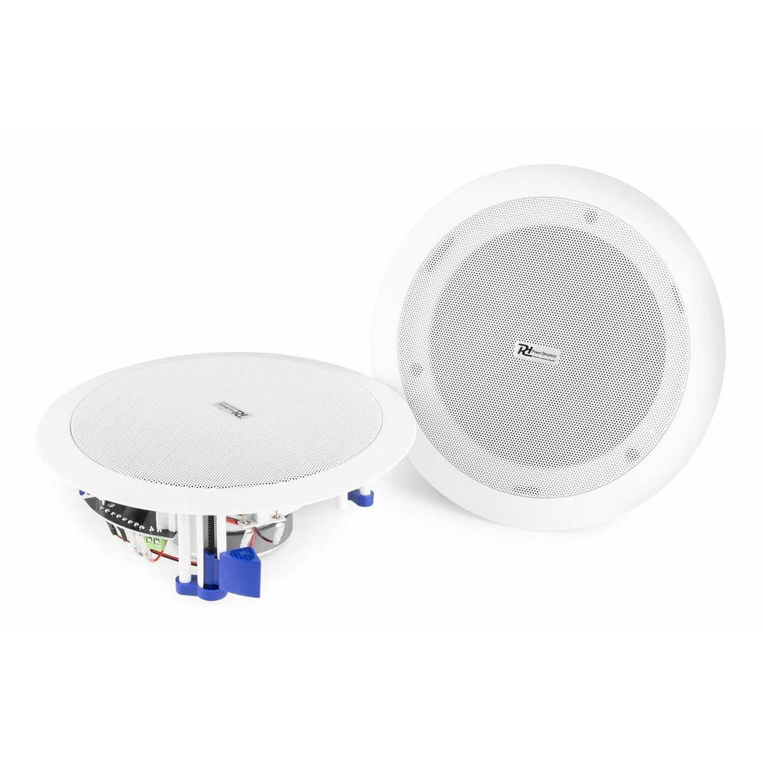 Power Dynamics CSBT65 Deckenlautsprecher Bluetooth Set, 160 Watt Paar, 2-Wege Einbaulautsprecher Dec