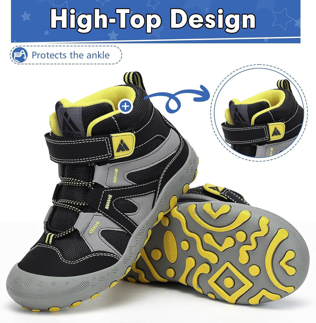 Mishansha Kinder Wanderschuhe rutschfest Trekkingschuhe Jungen Atmungsaktiv Outdoor Walkingschuhe Gr