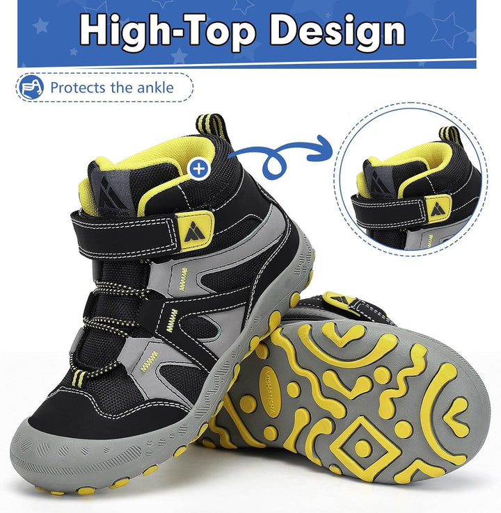Mishansha Kinder Wanderschuhe rutschfest Trekkingschuhe Jungen Atmungsaktiv Outdoor Walkingschuhe Gr