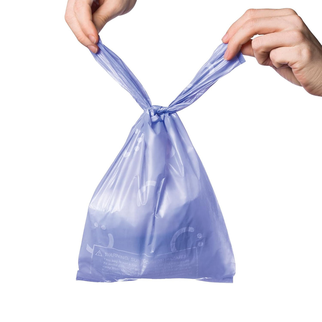 Ubbi Disposable Nappy Sacks, Lavender Scented, Easy-To-Tie Tabs, Baby Nappy Disposal, 200 Count 200