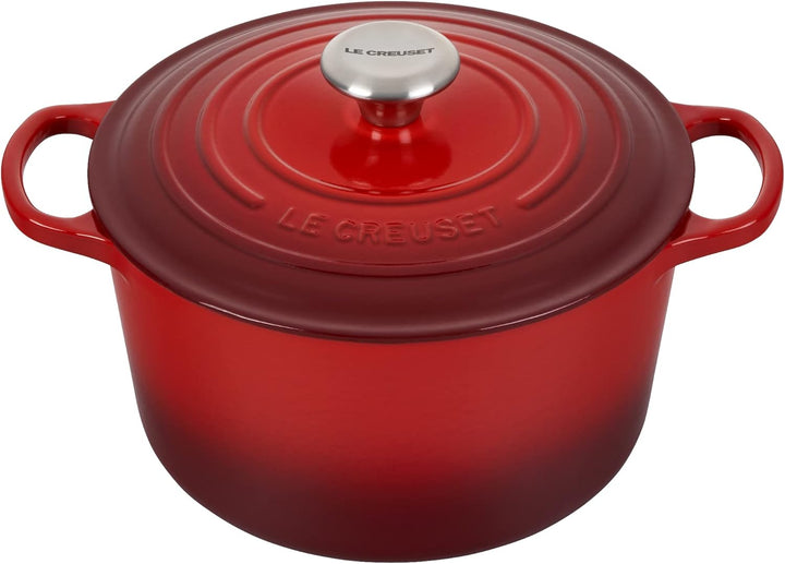 Le Creuset Bräter Signature, 24 cm Ø (21195240602430) Rot Backofen, Rot Backofen