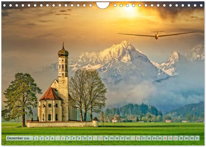 Segelflug, ein Stück Freiheit (Wandkalender 2026 DIN A4 quer), CALVENDO Monatskalender: Segelfliegen