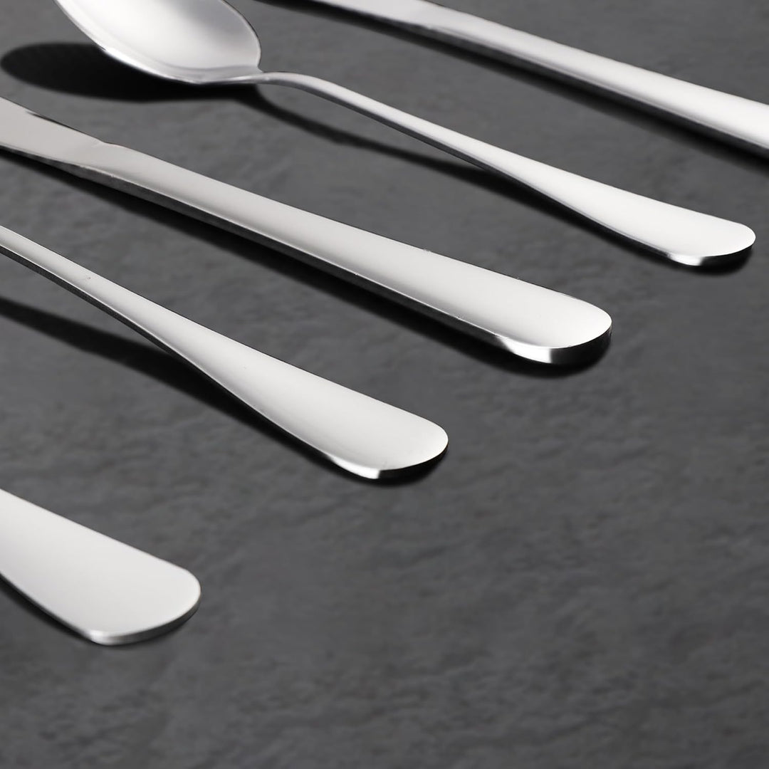 KitchenBoss Besteck Set Cutlery Set: 4 Personen Besteckset，Edelstahl Besteck，Essbesteck 20 Teilig Sp
