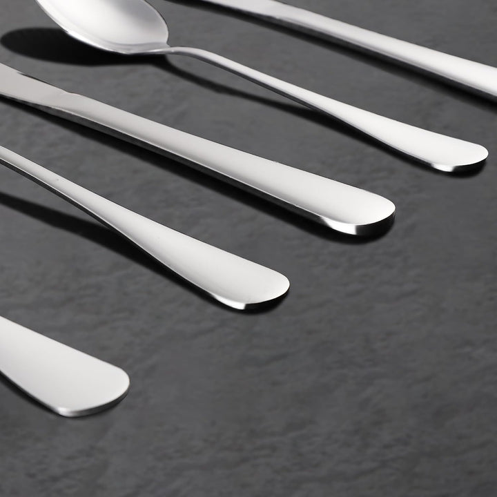 KitchenBoss Besteck Set 6 Personen: Besteckset 30 Teilig, Cutlery Set, Edelstahl Besteck, Essbesteck