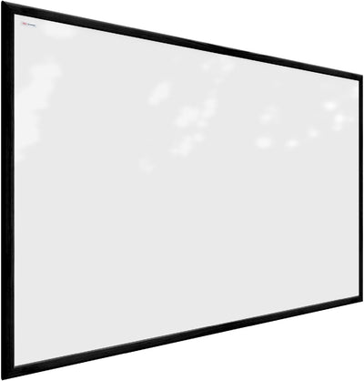 ALLboards Whiteboard mit schwarzem Rahmen 90x60cm Magnettafel Weiss Magnetisch, Trocken Abwischbar