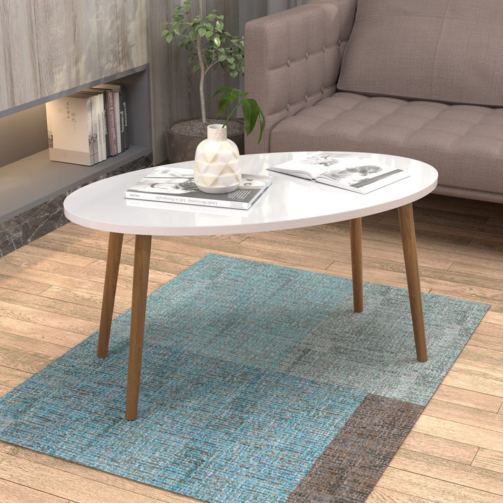 [en.casa] Couchtisch Sindal Beistelltisch 41 x 90 x 50 cm Kaffeetisch aus Spanplatte und Holz Sofati
