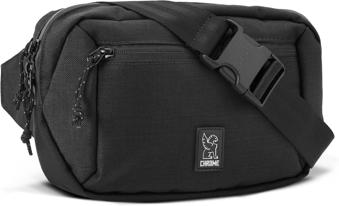 Chrome Ziptop Waistpack, 3 Liter, Black BK 3 Liter Black Bk, 3 Liter Black Bk