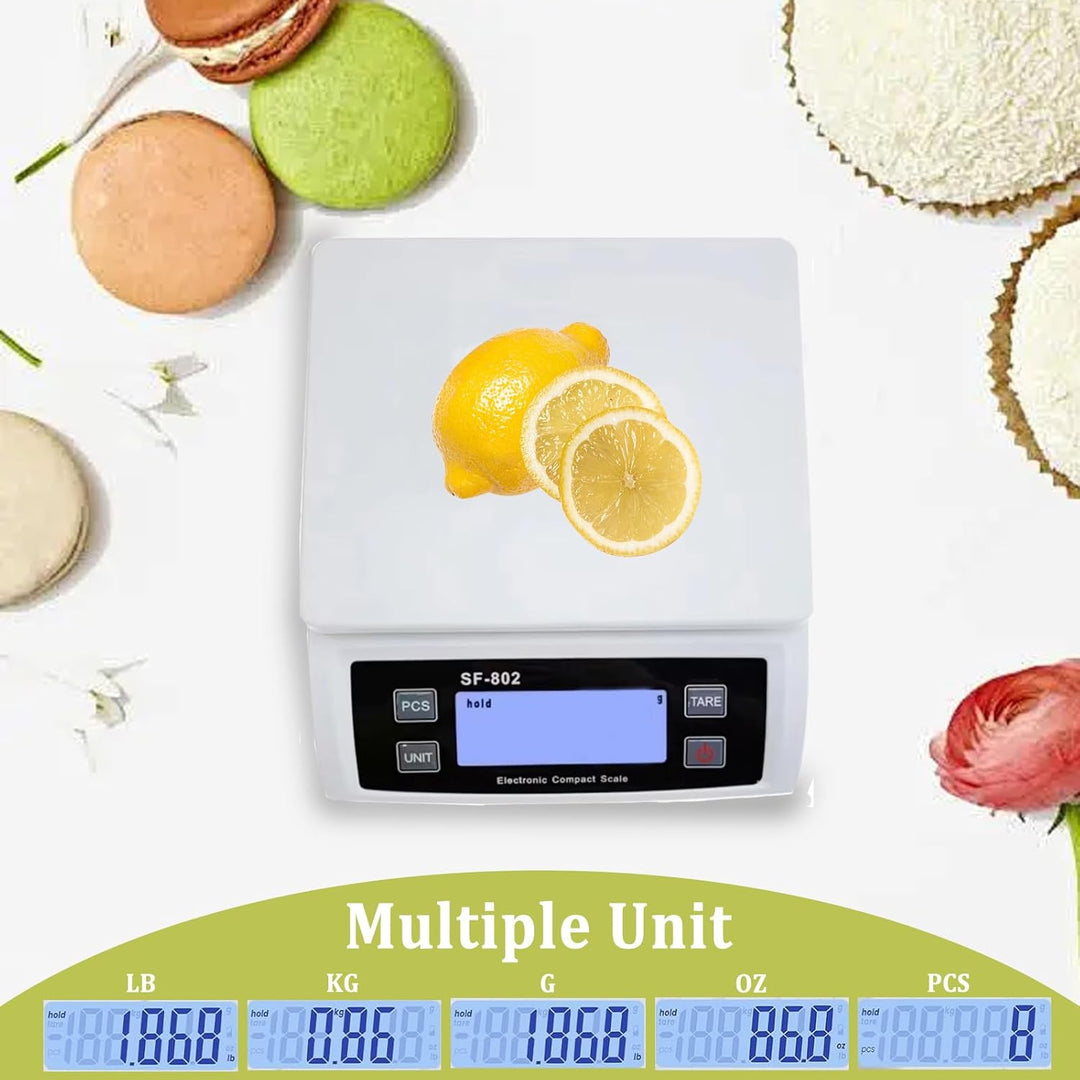 Waage küchenwaage gross Edelstahl Digitalwaage 30 kg Food Scale mit LCD Display Obstwaage Digitale K