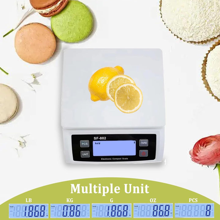 Waage küchenwaage gross Edelstahl Digitalwaage 30 kg Food Scale mit LCD Display Obstwaage Digitale K