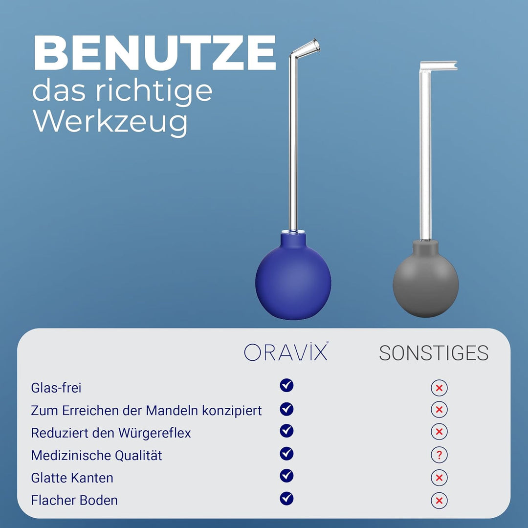 Oravix Mandelsteine Schröpfglas, Mandelsteine Entfernen Sauger, Mundgeruch Bekämpfen, Mandelstein En