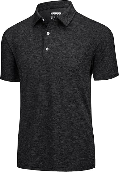 KEFITEVD Herren Poloshirt Kurzarm Golf T-Shirt Schnelltrocknend Atmungsaktiv Funktionsshirt Regular-