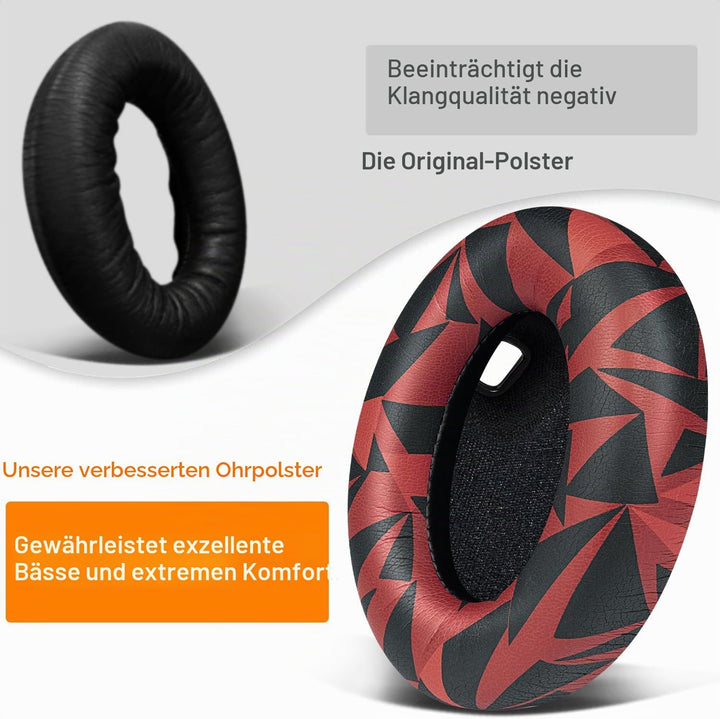 SOULWIT Professionelle Ersatz Ohrpolster für Sony WH-1000XM4 (WH1000XM4) Over-Ear Kopfhörer mit Weic
