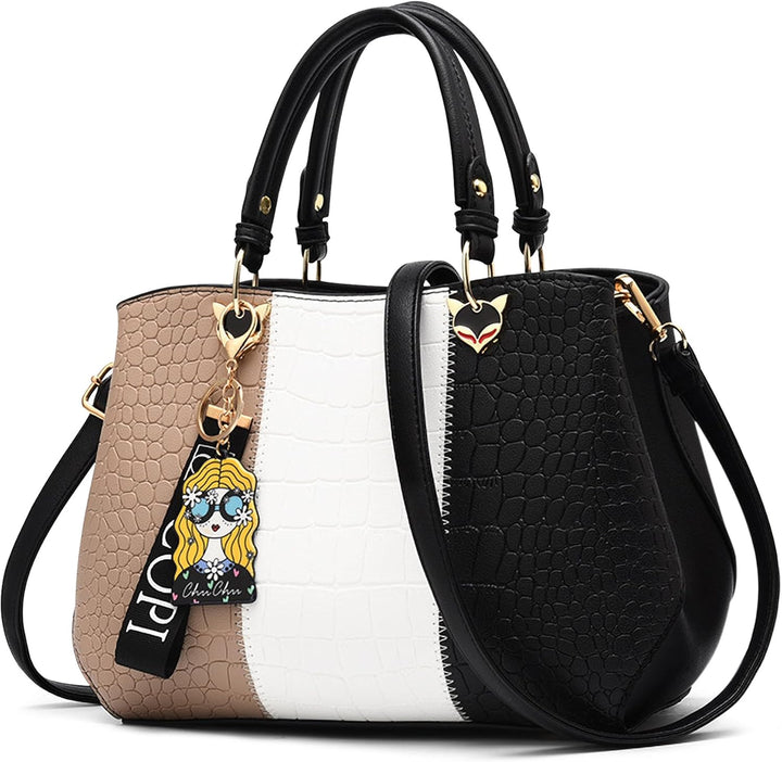 DIRRONA Elegant Damen Handtasche Schultertasche Gross Kapazität Umhängetasche Beiläufig Reise Tasche