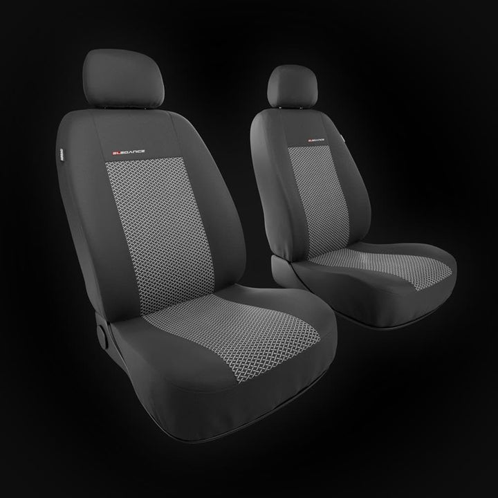 Mossa Sitzbezüge Auto kompatibel mit Suzuki Jimny SUV 1998-2017 2UNE-2 Schwarz Grau Voller Set vorne
