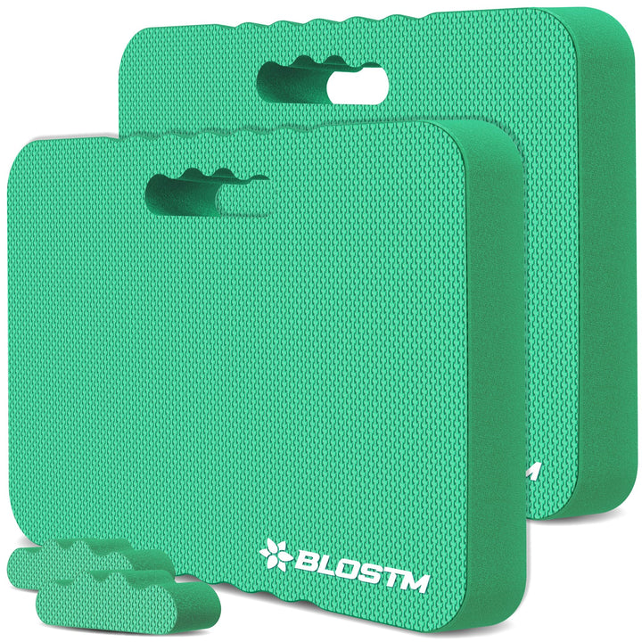 BLOSTM Green Garden Kniepolster aus hochdichtem Schaumstoff mit zwei Texturen, 2 Stück
