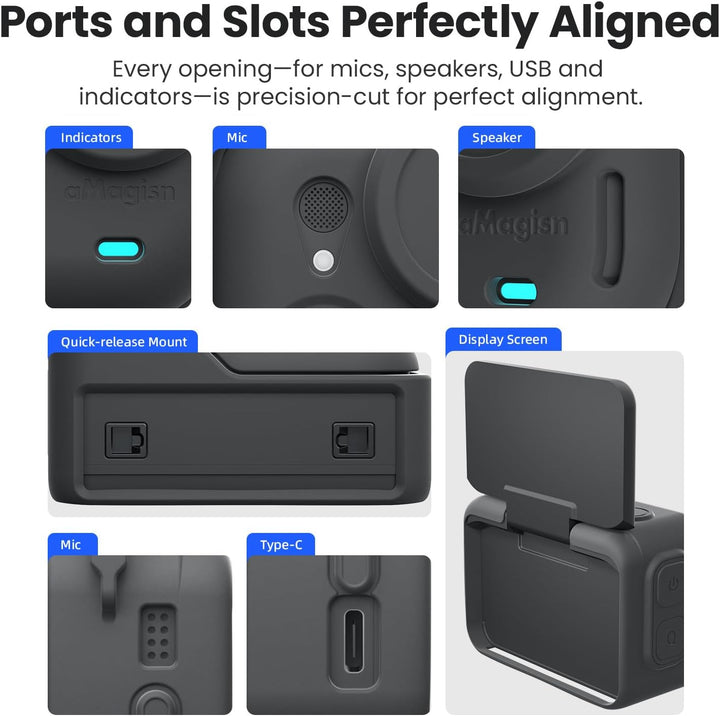 Silikonhülle für Insta360 GO Ultra, Schutzhülle Zubehör Silicone Protective Case für Insta360 GO Ult