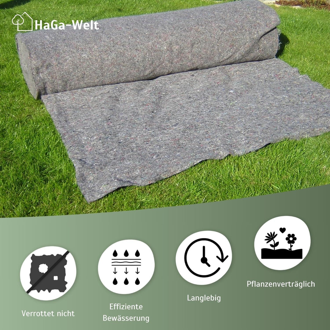 HaGa® Bewässerungsmatte 1m x 25m - optimale Pflanzen-Bewässerung - Bewässerungsvlies Filtervlies mit