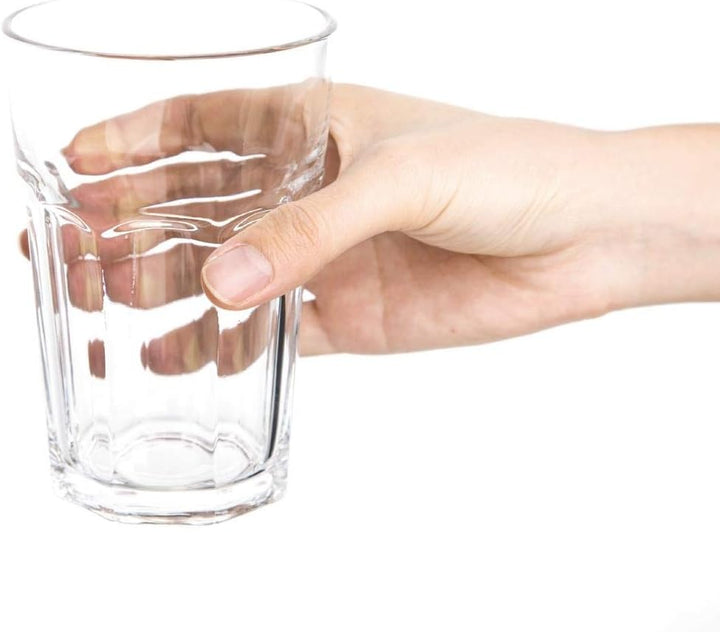 Olympia Orleans Hi-Ball-Gläser, 425 ml/15 oz (12 Stück), klares gehärtetes Glas – Saft-, Whiskey- od