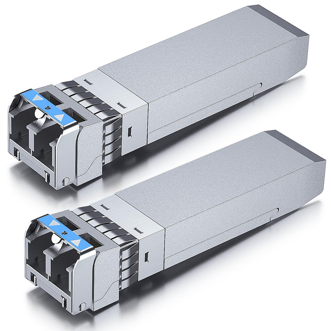 [2 Stück] 10Gb SFP+ LR Singlemode Modul, 10GBase-LR LC Transceiver Kompatibel für Cisco SFP-10G-LR,
