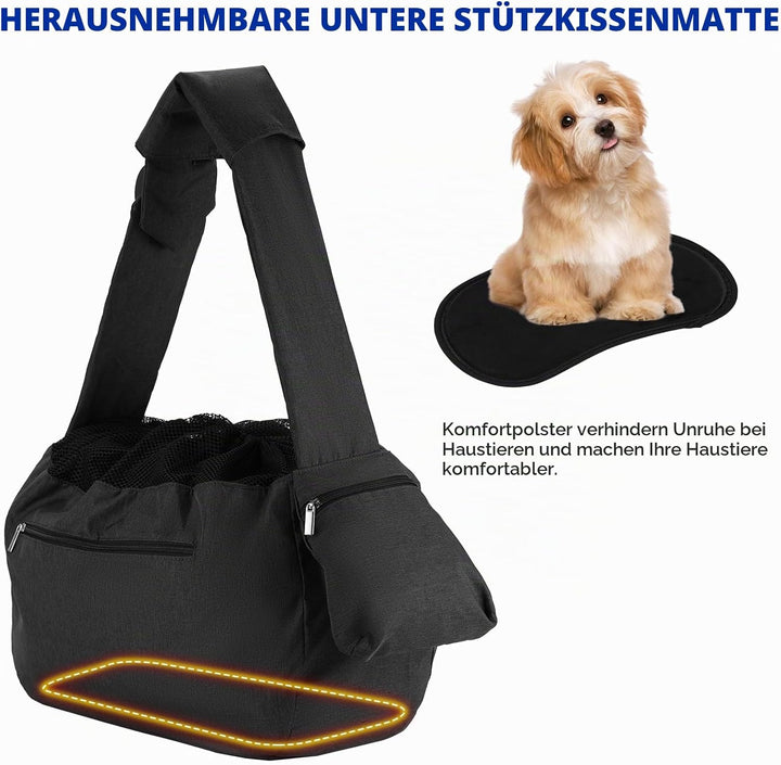 Hundetasche, ISFORU grosse Haustiertasche für kleinen Hund und Katze | Tragekraft bis 10KG – Angeneh